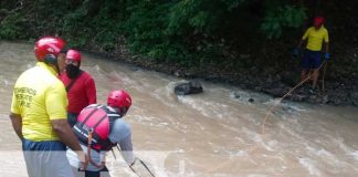 Capacitan a bomberos para rescate en aguas rápidas en Las Canoas–Tipitapa