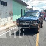 Impactado por una camioneta en Diriamba