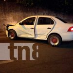 Conductor provoca accidente y se da a la fuga en Chinandega Accidente de tránsito en Chinandega
