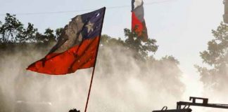 Carabineros protestan contra Piñera en Chile