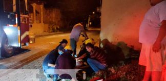 Accidente de tránsito en una calle de Juigalpa, Chontales