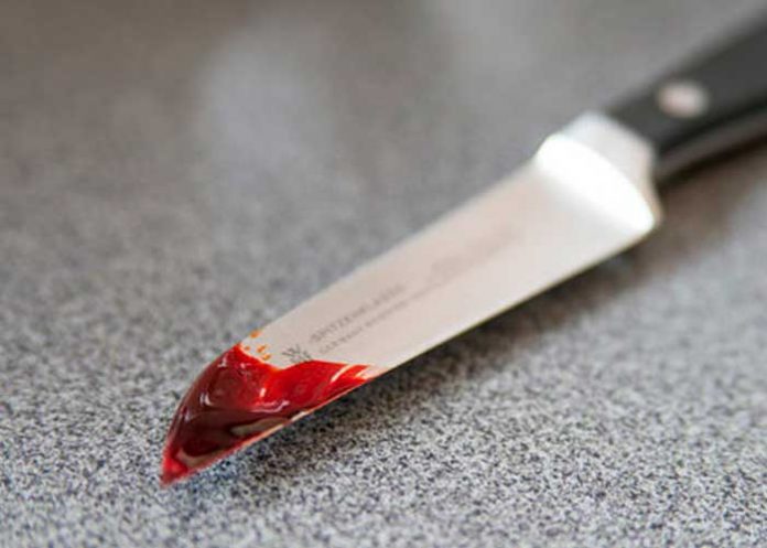 Cuchillo con sangre (Referencia)