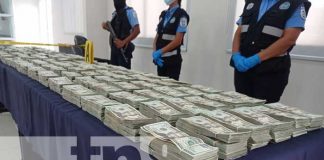 Incautación de dólares tras operativo en Nicaragua