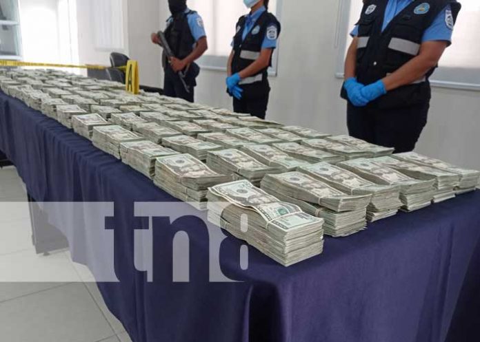 Incautación de dólares tras operativo en Nicaragua