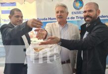 Acto por donación de trigo por parte de Rusia a Nicaragua