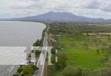 Panorama de carretera costanera en Nicaragua