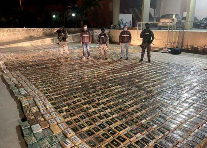 Incautan tres toneladas de cocaína vinculadas a la crisis carcelaria de Ecuador