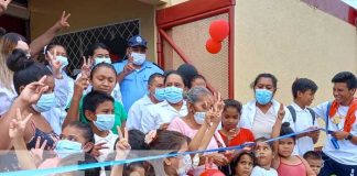 Inauguración de mejoras en escuela de San Carlos