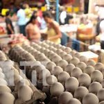 Huevo, alimento nutritivo y valioso para las familias nicaragüenses Huevo en un mercado de Nicaragua