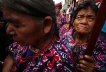 En Guatemala marchan contra la dignidad indígena, negra y popular