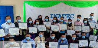 Graduación de docentes de Madriz en el idioma inglés