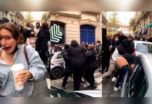 Brutal pelea en París en una tienda emergente de “El Juego del Calamar”