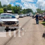 Motociclista termina lesionado tras impactar contra un taxi en Juigalpa Termina lesionado al impactar contra un taxi