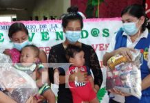 Entregan en Tipitapa paquetes alimenticios a mujeres partos múltiples Ministerio de la Familia entrega paquetes alimenticios a madres de Tipitapa