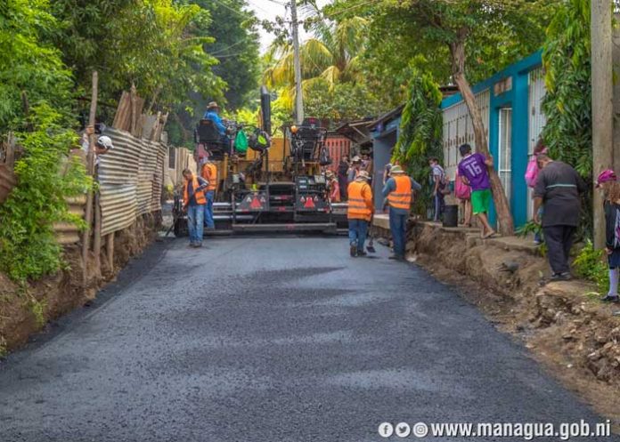 Calles para el Pueblo avanzan 71 por ciento en Managua