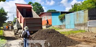 Obras para mejoramiento de calles en el barrio Carlos Núñez, Managua