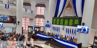 Sesión parlamentaria en la Asamblea Nacional