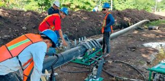 Avanzan obras de agua potable en Moyogalpa, Ometepe