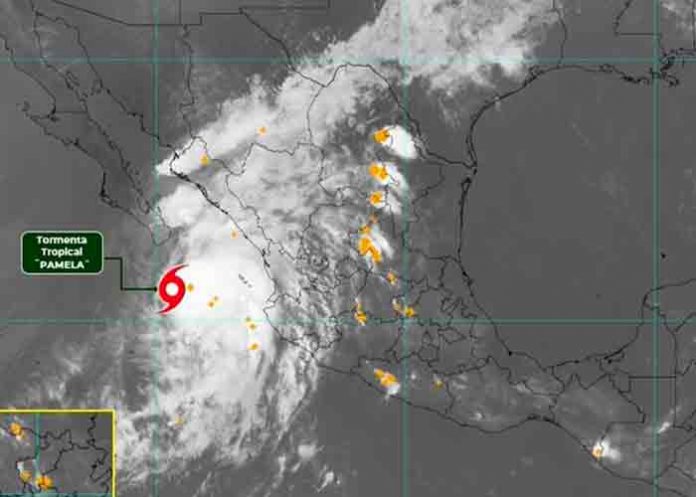El ciclón Pamela se debilita a tormenta tropical