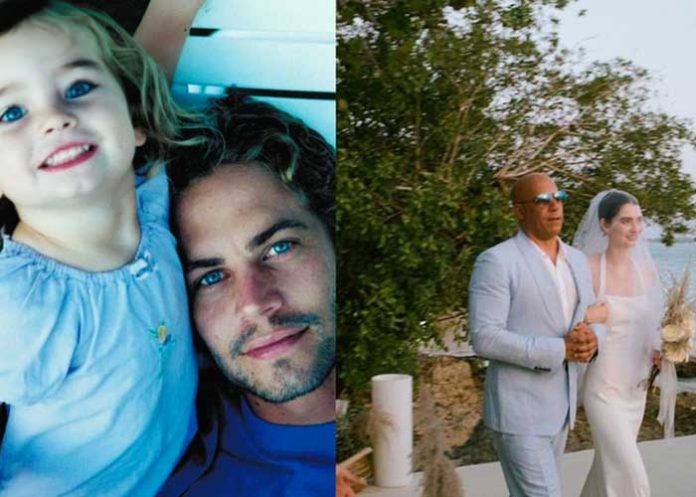 Vin Diesel acompaña a la hija de Paul Walker al altar