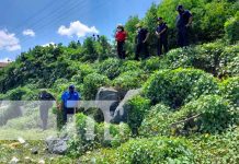 Lugar de rescate de una anciana en Managua