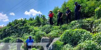 Lugar de rescate de una anciana en Managua