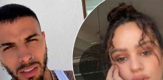 Rauw Alejandro celebra su amor con Rosalía en pleno concierto
