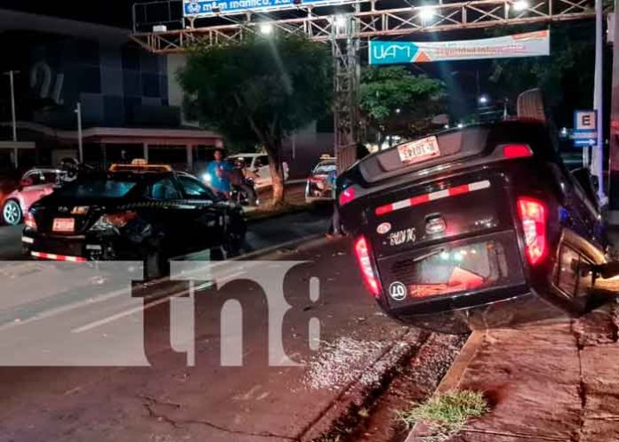 rotonda-001 Accidente de tránsito cerca de la rotonda El Güegüense