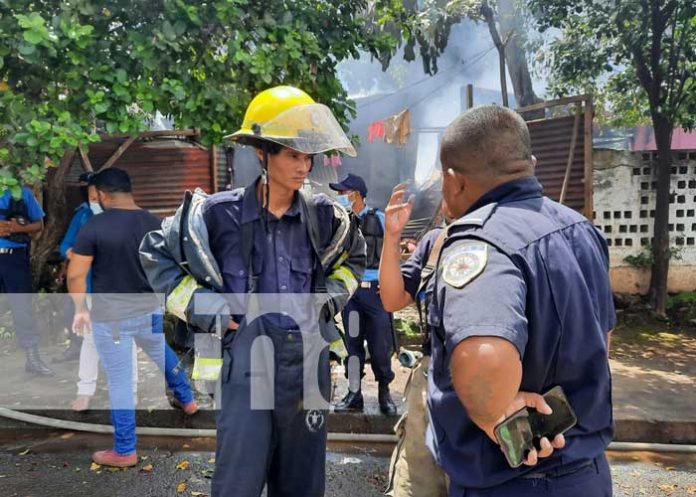 Incendio que afectó tres viviendas en el barrio San Judas