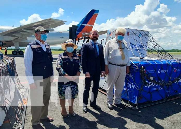 Lotes de vacunas Sputnik Light que arribó a Nicaragua