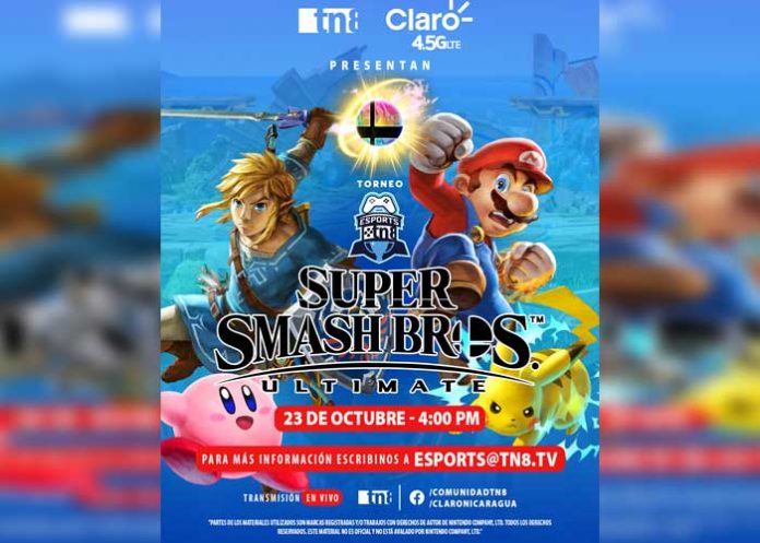 Imagen del Torneo Super Smash Bros Ultimate de TN8 y Claro