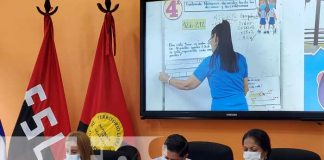 Conferencia de prensa sobre las teleclases en Nicaragua
