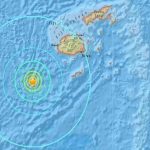 Un terremoto de magnitud 6,0 sacude las aguas de Fiyi, Pacífico Sur Un terremoto de magnitud 6,0 sacude las aguas de Fiyi, Pacífico Sur