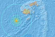 Un terremoto de magnitud 6,0 sacude las aguas de Fiyi, Pacífico Sur