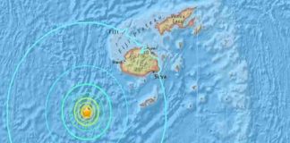 Un terremoto de magnitud 6,0 sacude las aguas de Fiyi, Pacífico Sur