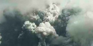 Volcán Monte Aso entró en erupción en Japón