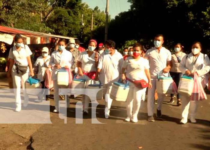 Todo un éxito la cobertura casa a casa contra el COVID-19 en Managua
