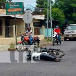 Accidentes simultáneos en Managua dejan a motociclistas con lesiones
