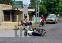 Accidentes simultáneos en Managua dejan a motociclistas con lesiones Accidentes simultáneos en Managua dejan a motociclistas con lesiones