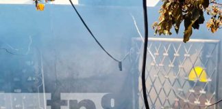 Voraz incendio consume una vivienda en la zona 4 de Ciudad Sandino, Managua