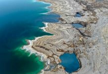 l mar Muerto se encoge y deja unos singulares cráteres