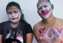 México: Ladrones aparecen amarrados a un poste pintados como El Joker México: Ladrones aparecen amarrados a un poste pintados como El Joker.