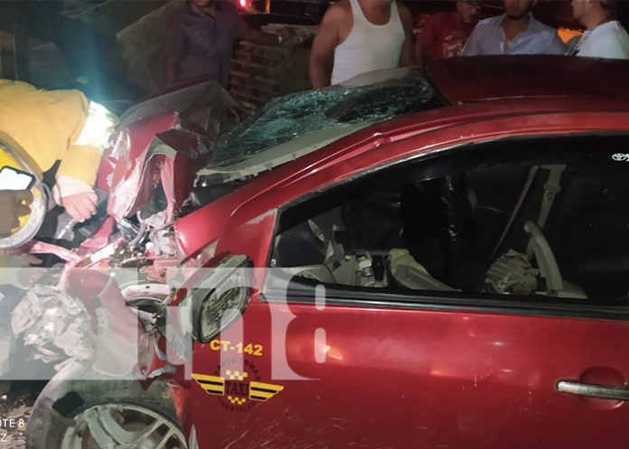 Aparatoso accidente en Santo Tomas Chontales