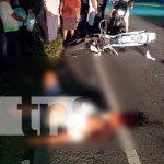 Motociclista arrolla a una mujer en Chinandega Motociclista arrolla a una mujer en Chinandega