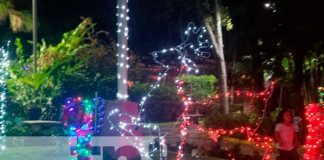 Encienden luces navideñas en Ocotal, Nueva Segovia
