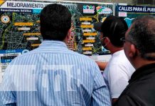 Autoridades supervisan el mejoramiento vial en el barrio Jonathan González