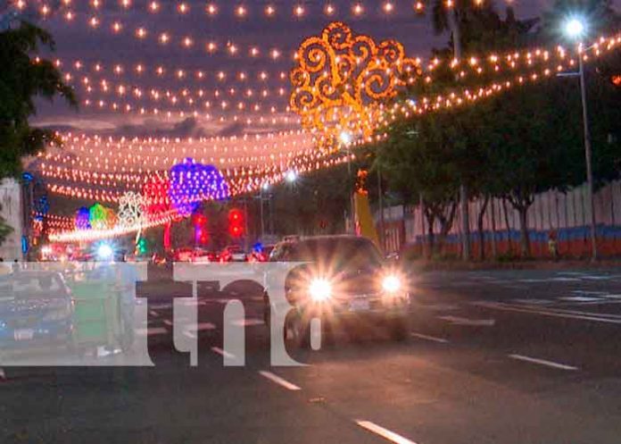 Managua iluminada y lista para recibir el mes de Diciembre