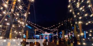 Inauguran ornamentación navideña en Jinotega