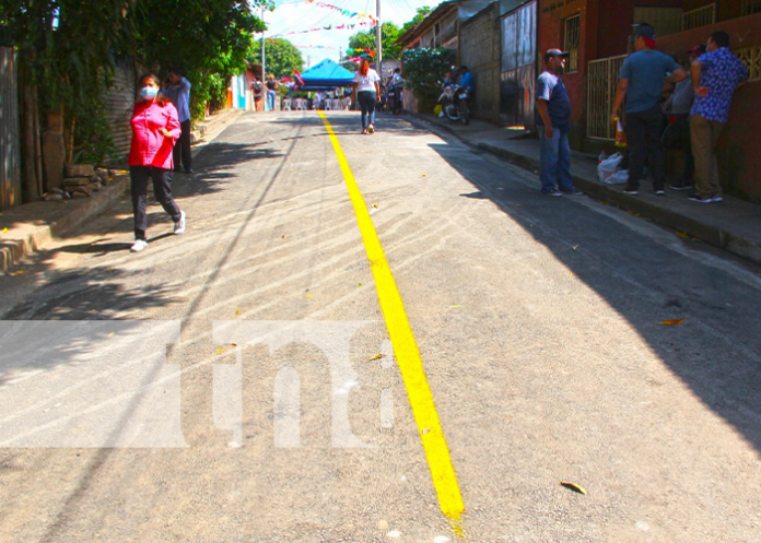 4 Ocho cuadras fueron entregadas en Managua