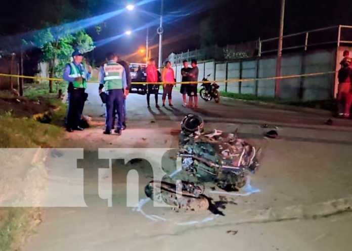 Fallece motocilcista en Masaya